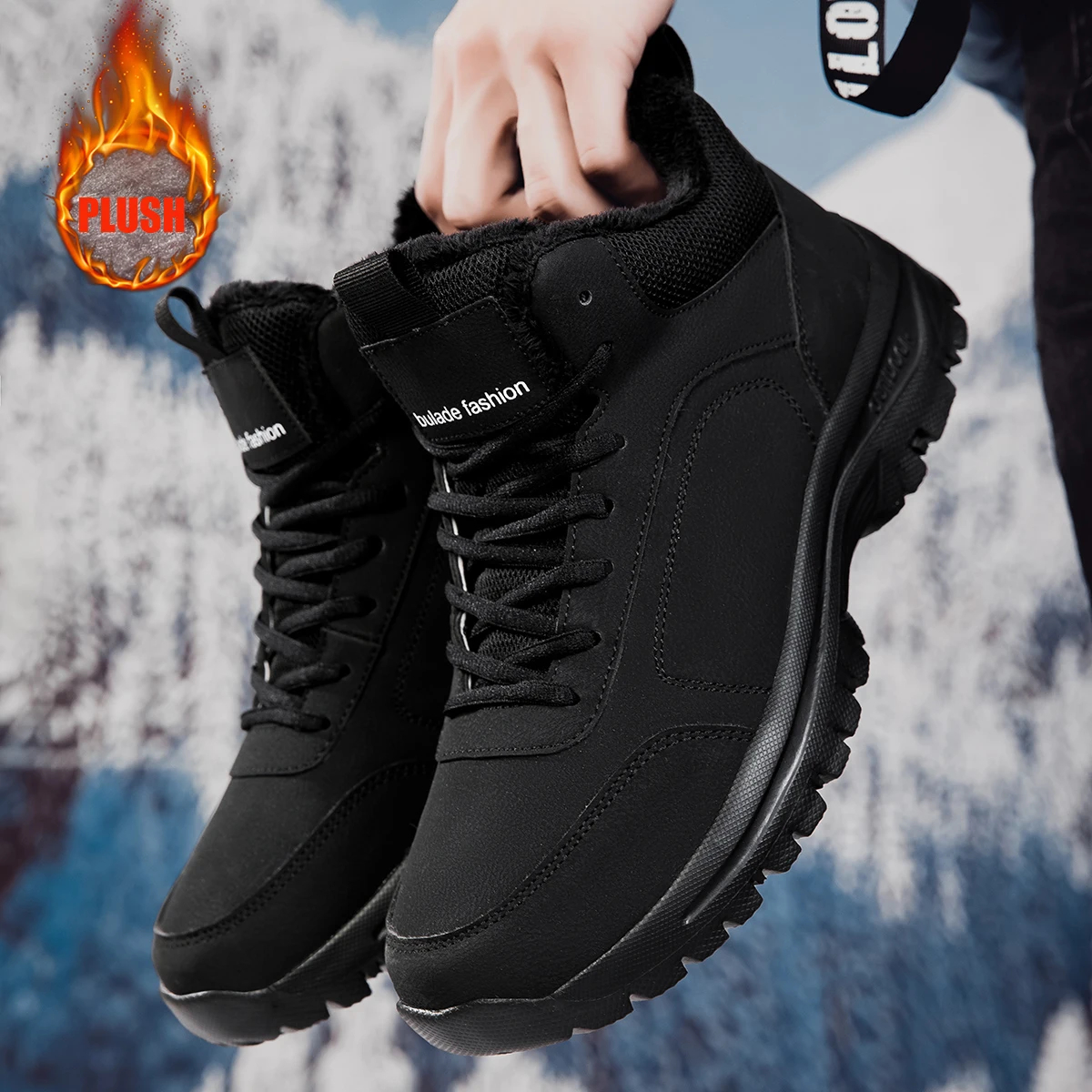 Waterproof Winter Boot - Botas de Nieve para Hombre, Impermeables,