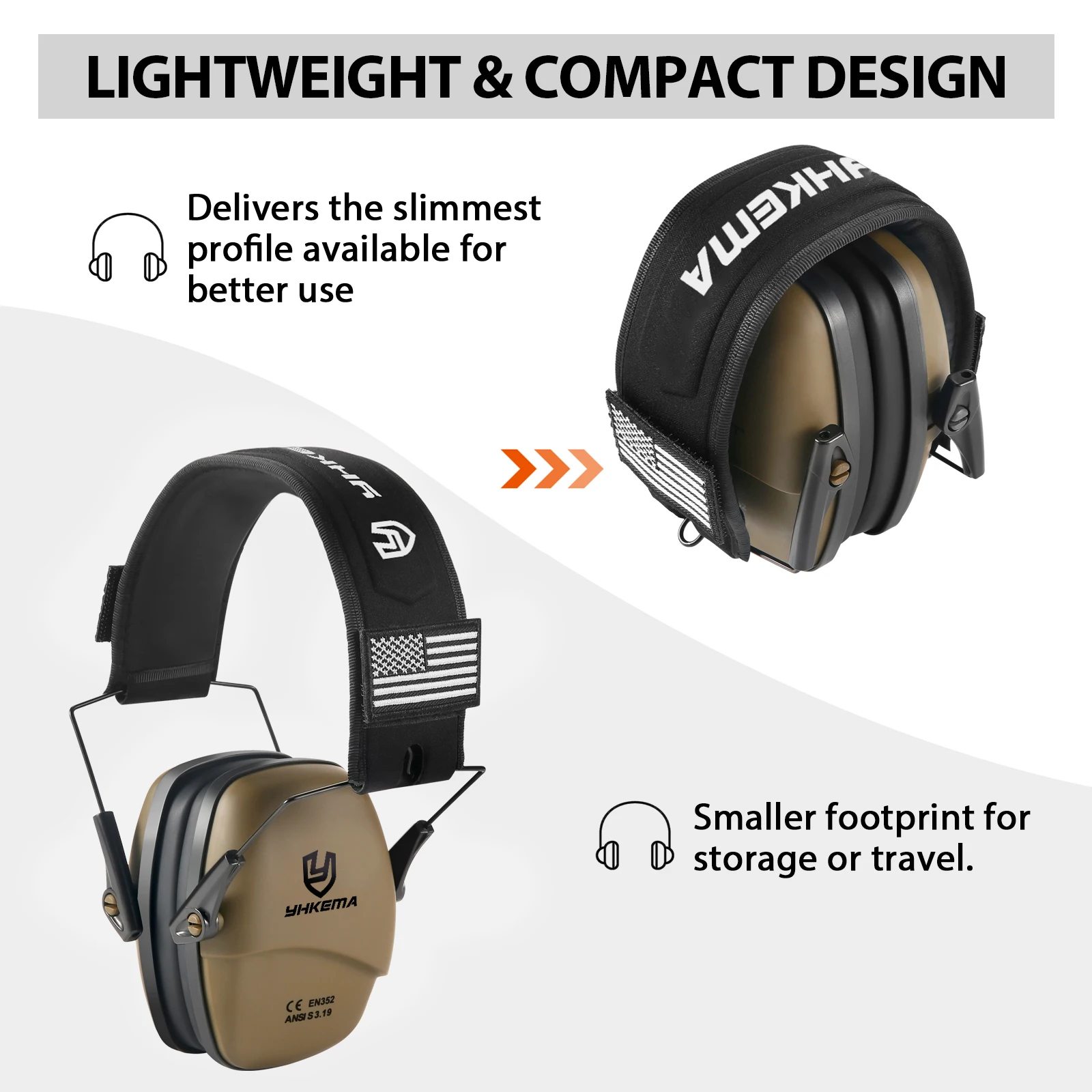 Orejera táctica pasiva para di - Earmuffs Foldable reseña y precio